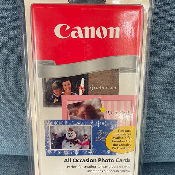 Canon Other - Canon All Occasion Photo Cards 4x8 cards 50 ct Holiday Greetings Invitations NEW
